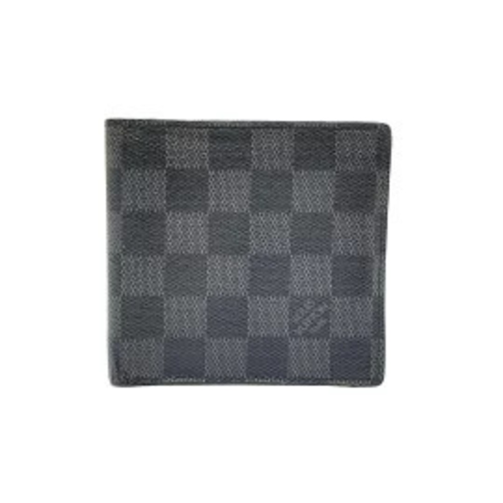 LOUIS VUITTON Portefeuille Marco NM Bi fold Wallet Damier Graphite Black